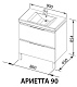 De Aqua Мебель для ванной Ариетта 90, зеркало Экстра EXT 90 F – фотография-23