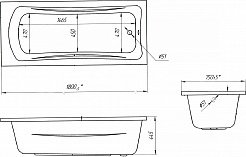 Marka One Акриловая ванна Prime 180x75 – фотография-4