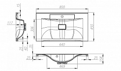 BelBagno Мебель для ванной MARINO 800 Nero Lucido – фотография-4