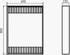 Comforty Зеркало Марсель 60 белое матовое – фотография-7