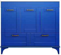 Sanflor Мебель для ванной Ванесса 95/2 Piano синяя – фотография-4