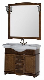 Aquanet Зеркало для ванной "Луис 110" темный орех (173212) – фотография-2