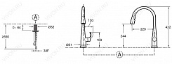 Jacob Delafon Смеситель Simplice 596D-CP – фотография-7