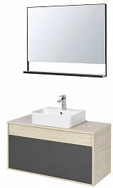 Акватон Мебель для ванной Лофт Урбан 100 графит\орегон, Джой – фотография-1