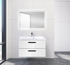 BelBagno Тумба с раковиной AURORA 800 Bianco Lucido – фотография-2