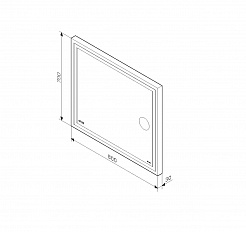 Am.Pm Мебель для ванной X-Joy 80 белый глянец, подвесная – фотография-4