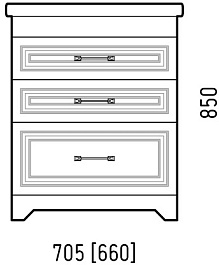 Corozo Тумба с раковиной Каролина 70 Z3 Фостер белая – фотография-5