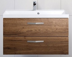 BelBagno Тумба с раковиной AURORA 900 Rovere Tabacco, ручки хром – фотография-1