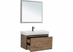 Aquanet Мебель для ванной Nova Lite 90 дуб рустикальный – фотография-2