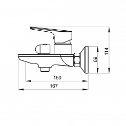 Raiber Смеситель для ванны Zinger R1503 – фотография-2