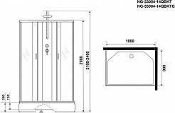 Niagara Душевая кабина Classic NG-33084-14QBKT – фотография-12