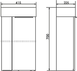 Comforty Мебель для ванной Асти 40 9140 подвесная бетон светлый – фотография-15