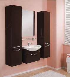 Акватон Мебель для ванной "Ария 65" коричневая – фотография-4