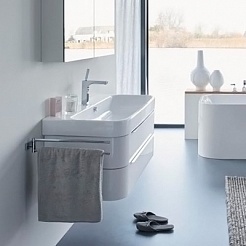 Duravit Тумба с раковиной "Happy D.2 80" белая – фотография-3