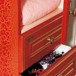 Misty Мебель для ванной Fresko 90 красная краколет – фотография-4