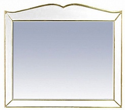 Misty Мебель для ванной "Анжелика 100" белая сусальное золото – фотография-4