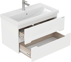 Onika Мебель для ванной Айленд 80 подвесная белая – фотография-9