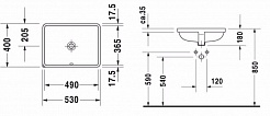 Duravit Раковина Starck 3 0305490000 53 см – фотография-2