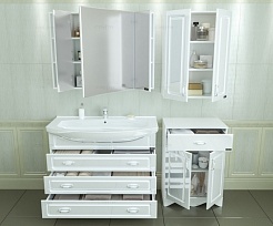 СанТа Мебель для ванной Верона 105, ящики – фотография-4