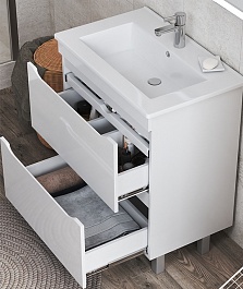 Vigo Мебель для ванной Grani 750-0-2 белая – фотография-5