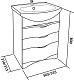 Bas Мебель для ванной Опера 60 – картинка-8