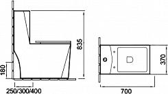 SantiLine Унитаз-моноблок SL-5013 – фотография-3