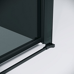 Grossman Боковая стенка Classic 70x195 профиль черный матовый стекло тонированное – фотография-9