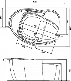 Marka One Акриловая ванна Ergonomika 158-175x110 R – фотография-10