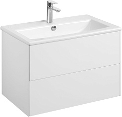 Акватон Мебель для ванной Сохо 75 подвесная белая – фотография-2