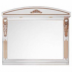 Водолей Зеркало "Версаль 105" белое/золото – фотография-1