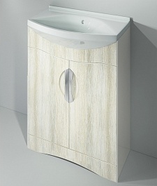 Какса-а Мебель для ванной Каприз 65 L дуб – фотография-2