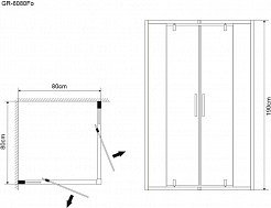Grossman  Душевой уголок Forta GR-8080 – фотография-3