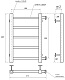 Point Полотенцесушитель водяной Вега П5 500x600 PN71556 хром – картинка-6