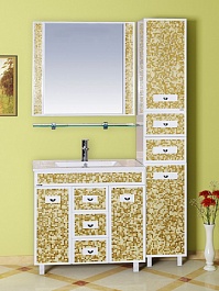 Misty Мебель для ванной Морена 90 золотая мозаика – фотография-2