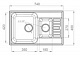 Granfest Мойка кухонная Quarz GF-Z21K Белый – фотография-4