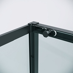 Grossman Боковая стенка Style 70x195 профиль черный матовый стекло прозрачное – фотография-7