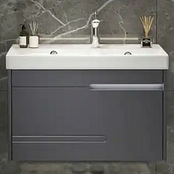 Cerutti Мебель для ванной Oglio 70 подвесная серая – фотография-5