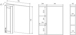 Sanflor Мебель для ванной Глория 65 L серая матовая – фотография-13