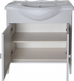 ASB-Woodline Мебель для ванной Миа 85 мягкий серый – фотография-3