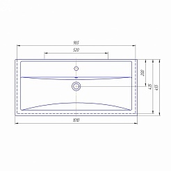 СанТа Мебель для ванной Марс 100, подвесная – фотография-4