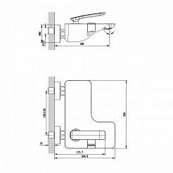 Lemark Смеситель Bellario LM6802C для ванны – фотография-2