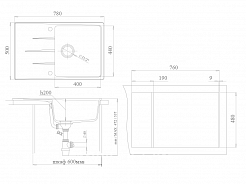 Ewigstein Мойка кухонная Gerd 60F темно-бежевый – фотография-5