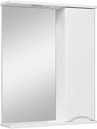 Runo Зеркальный шкаф Афина 60 R белый – фотография-1