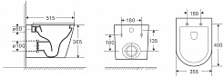 WeltWasser Унитаз подвесной Salzbach 043 GL-WT белый – фотография-3