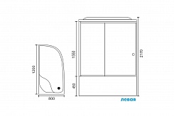 Royal Bath Душевая кабина RB 8120BK2-T-L – фотография-7