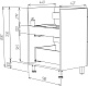 Водолей Тумба с раковиной Адель 60 белый камень – картинка-19
