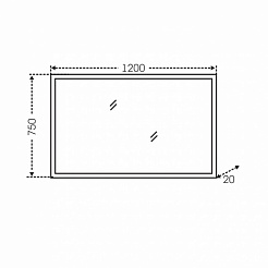 СанТа Зеркало Марс 120*75 LED подсветка – фотография-2