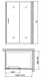 Gemy Душевой уголок Victoria S30191C-A70 – фотография-3