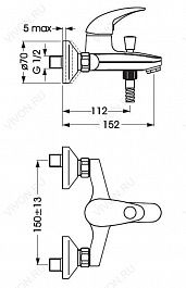 Vidima Смеситель Орион BA004AA – фотография-2