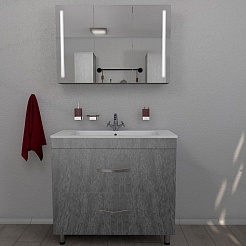 Какса-а Мебель для ванной Сити 85 серый гранит – фотография-3